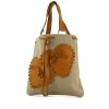 Saint Laurent handbag in beige canvas and gold leather - 00pp thumbnail