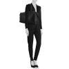 Yves Saint Laurent Easy handbag in black canvas - Detail D1 thumbnail