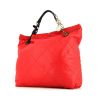 Lanvin Amalia handbag in red quilted leather - 00pp thumbnail
