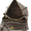 Yves Saint Laurent Muse Two small model handbag in brown leather and brown suede - Detail D2 thumbnail
