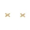 Chaumet Lien small earrings in yellow gold and diamonds - 00pp thumbnail