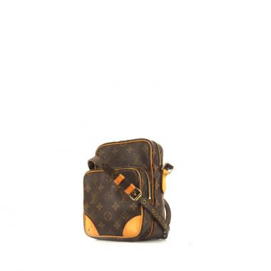 Borsa bisaccia Louis Vuitton Amazone in tela monogram e pelle naturale
