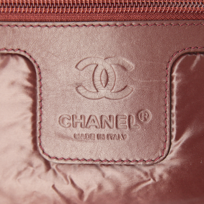 Bolso de mano Chanel Coco Cocoon en lona acolchada negra - Detail D3