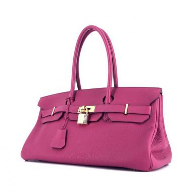 Sac à main Hermes Birkin Shoulder en cuir togo violet Anemone