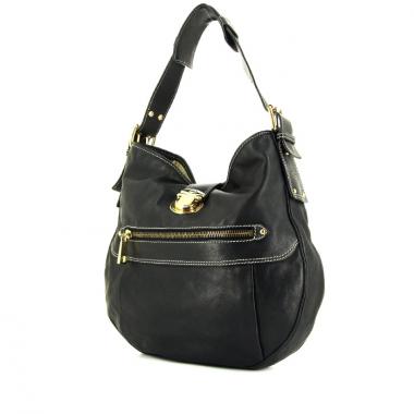 Borsa Marc Jacobs in pelle martellata nera