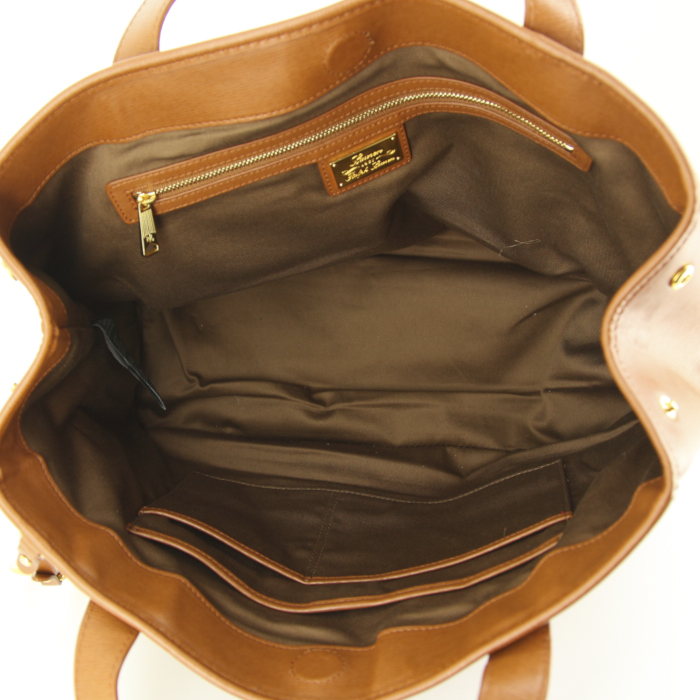 Bolso Cabás Ralph Lauren en cuero marrón - Detail D2