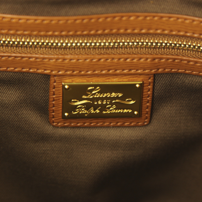 Bolso Cabás Ralph Lauren en cuero marrón - Detail D3