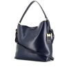 Borsa a tracolla Ralph Lauren in pelle blu marino - 00pp thumbnail