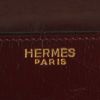 Hermes Monaco handbag in burgundy box leather - Detail D3 thumbnail