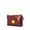 Hermes Cécile shoulder bag in burgundy box leather - 00pp thumbnail