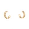 Dinh Van Impression Domino earrings in pink gold and diamonds - 00pp thumbnail