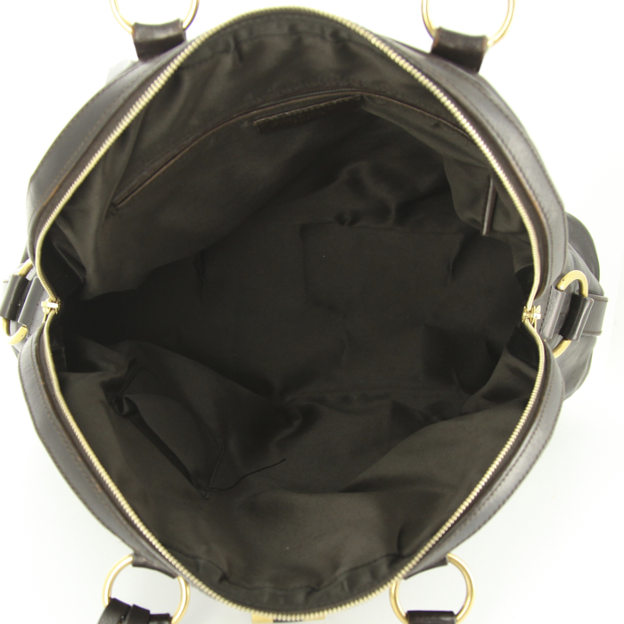 Borsa Yves Saint Laurent Muse modello grande in pelle marrone - Detail D2