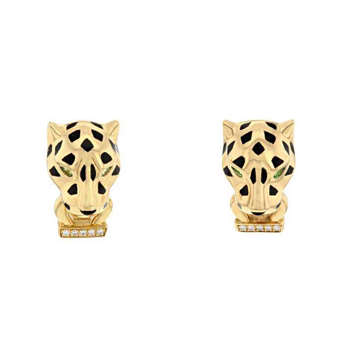 Cartier 18 Karat Gold Tri-Gold Trinity Hoop Earrings | Wilson's Estate  Jewelry