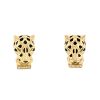Cartier Panthère earrings in yellow gold,  onyx and enamel and in tsavorites - 00pp thumbnail