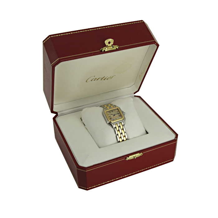 Montre Cartier Panthère en or et acier - Detail D2