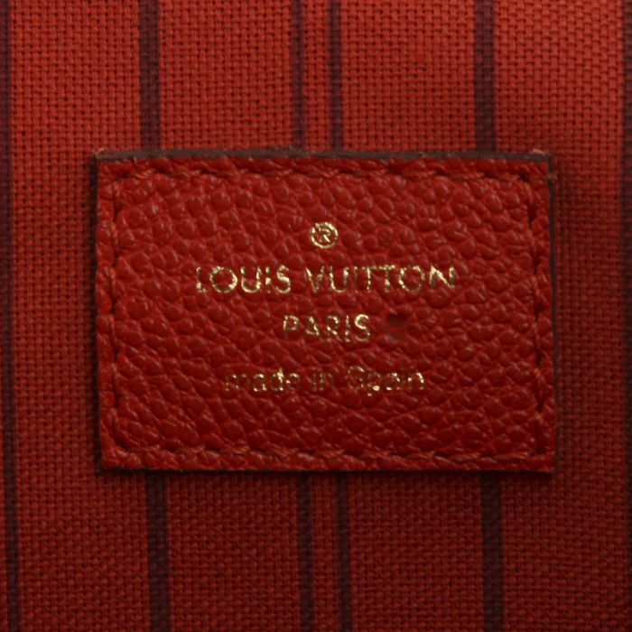 Bolso de mano Louis Vuitton Citadines modelo pequeño en cuero monogram huella rojo - Detail D3