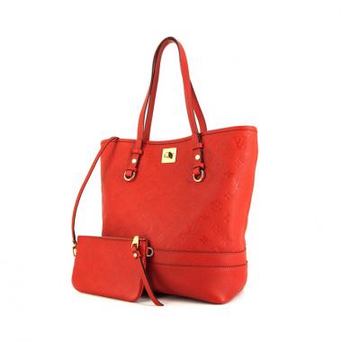 Borsa Louis Vuitton Citadines modello piccolo in pelle monogram con stampa rossa