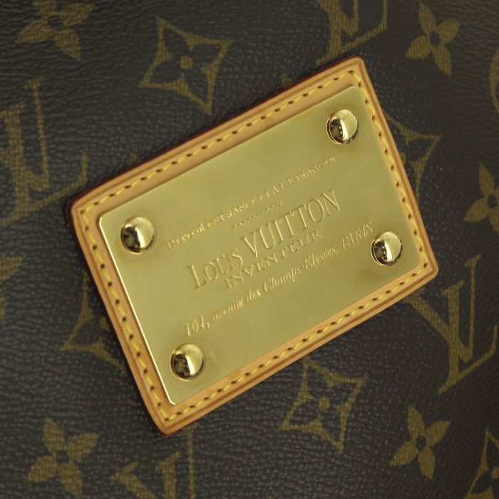 Louis Vuitton Galliera large model handbag in monogram canvas and natural leather - Detail D4
