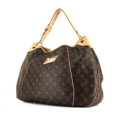 Louis Vuitton Galliera large model handbag in monogram canvas and natural leather