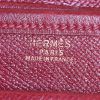 Hermes Nouméa shoulder bag in burgundy epsom leather - Detail D4 thumbnail
