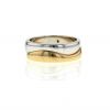 Double Cartier 1990's ring in white gold and yellow gold - 360 thumbnail