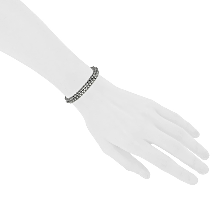 Brazalete Boucheron Grains de Raisins en oro blanco - Detail D1
