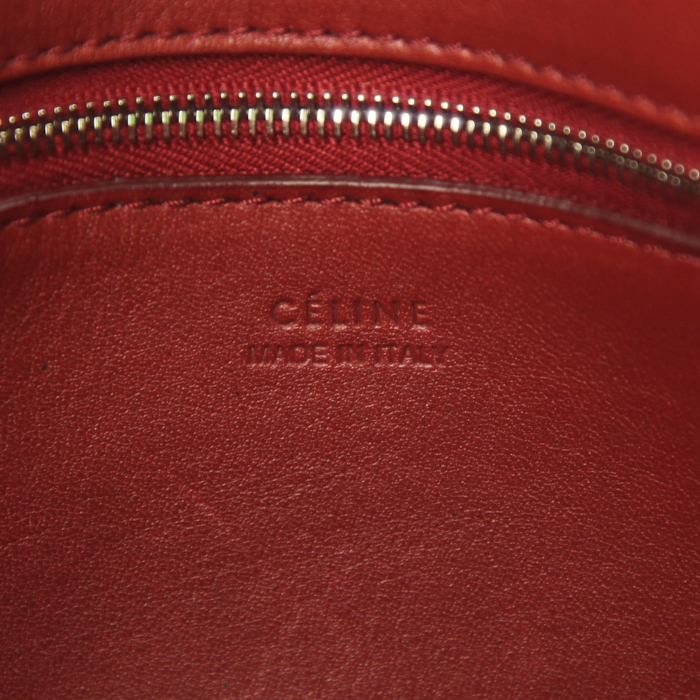 Celine shoulder bag in red suede - Detail D3