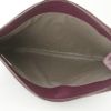 Bolsito de mano Bottega Veneta en cuero trenzado color burdeos - Detail D2 thumbnail