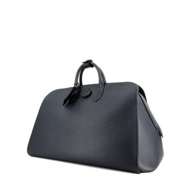 Sac de voyage Louis Vuitton Weekend en cuir épi bleu-gris