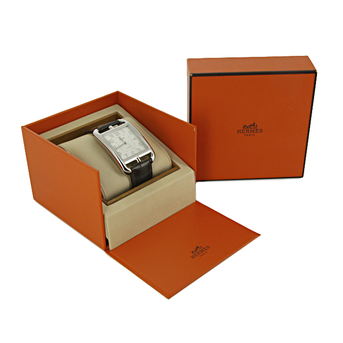 Hermes Cape Cod watch in stainless steel Ref:  CD6.710 Circa  2010 - Detail D2