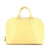 Sac à main Louis Vuitton Alma petit modèle en cuir épi jaune vanille - 360 thumbnail