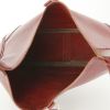 Hermes Trim handbag in burgundy box leather - Detail D2 thumbnail
