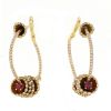 Boucheron Exquises confidences earrings in yellow gold,  diamonds and ruby - 00pp thumbnail