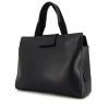 Prada Sac Cabas handbag in anthracite grey leather - 00pp thumbnail