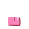 Billetera Louis Vuitton Viennois en charol Monogram rosa fucsia y cuero rosa fucsia - 00pp thumbnail