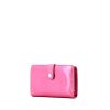 Portafogli Louis Vuitton Viennois in pelle verniciata monogram rosa fucsia e pelle rosa fucsia - 00pp thumbnail