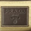 Bolso de mano Prada en lona beige y cuero marrón - Detail D3 thumbnail