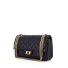 Chanel 2.55 handbag in blue quilted leather - 00pp thumbnail