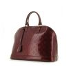 Louis Vuitton Alma handbag in burgundy monogram patent leather - 00pp thumbnail