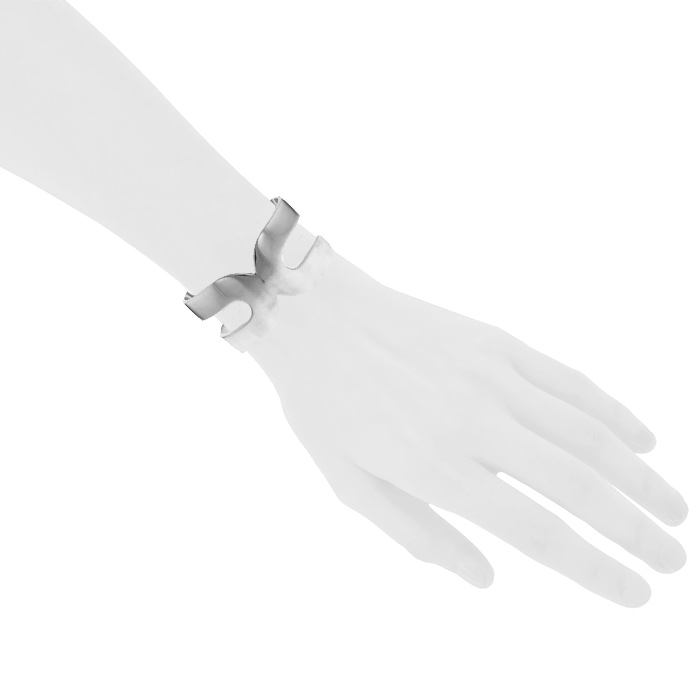 Bracciale Dinh Van Maillons taglia XL in argento - Detail D1