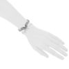 Dinh Van Maillons size XL bracelet in silver - Detail D1 thumbnail