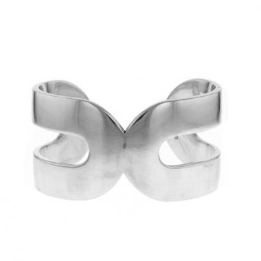 Bracciale Dinh Van Maillons taglia XL in argento