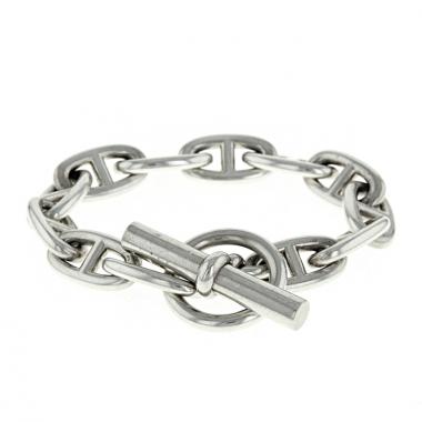 Hermes Chaine d'Ancre medium model bracelet in silver