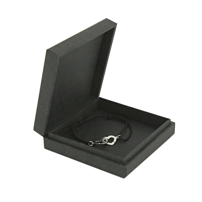 Dinh Van Double Coeur bracelet in white gold - Detail D2