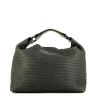 Bottega Veneta Sloane handbag in grey braided leather - 360 thumbnail