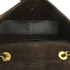Chanel Timeless jumbo handbag in brown quilted suede - Detail D3 thumbnail