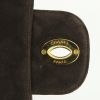Chanel Timeless jumbo handbag in brown quilted suede - Detail D4 thumbnail