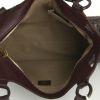 Bolso de mano Cartier Marcello modelo pequeño en cuero irisado marrón y madera marrón - Detail D2 thumbnail