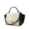 Celine Trapeze medium model handbag in grey and black leather and python - 00pp thumbnail