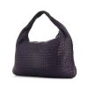 Bottega Veneta Veneta large model handbag in purple intrecciato leather - 00pp thumbnail